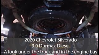 2020 Silverado 30 Duramax Under Body and Engine Bay Details [upl. by Marsh]