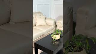 Jute 5Seater Sofa for Rent in Beige Color  Sofa on Rent in Bangalore  Rent Furniture [upl. by Llekcor]