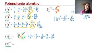 Potenciranje ULOMKOV [upl. by Braeunig343]