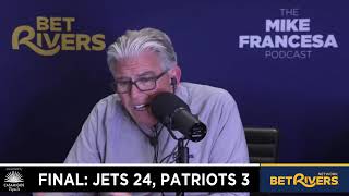 Jets Manhandle Patriots  Francesa Postgame Reaction  Eli Mannings HOF Case [upl. by Nonnahc]