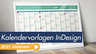 InDesign Tutorial Kalendervorlagen individuell und einfach anpassen [upl. by Eislehc]