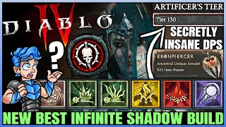 Diablo 4  New INSANE DPS Shadow Necromancer Build Discovered  OP Unique Combo  Skills Gear Guide [upl. by Proudman615]