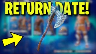 LEVIATHAN AXE RETURN DATE in FORTNITE ITEM SHOP Leviathan Axe Pickaxe Returning [upl. by Job]