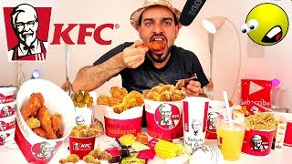 تحدي المنيو الكامل من كنتاكي بمعدل ۲٥۰۰۰ سعرة حرارية  KFC Full Menu Challenge  ASMR Eating [upl. by Sioled]