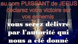 Prière de DELIVRANCE vous serez délivré par autorité qui nous a été donné au nom PUISSANT de JESUS [upl. by Artemisa]