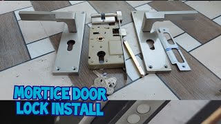 How to install a new door lockMortice door lock [upl. by Green]