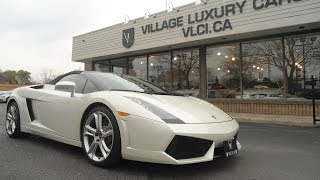 2007 Lamborghini Gallardo Spyder in review  Village Luxury Cars Toronto [upl. by Sixela]