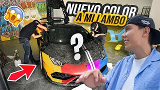 LE CAMBIÉ EL COLOR A MI LAMBORGHINI Y QUEDÓ IMPRESIONANTE😱  ManuelRivera11 [upl. by Adnov565]