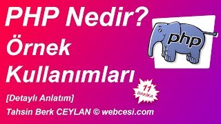 Php Nedir Basit Php Örnekleri Detaylı Anlatım [upl. by Fabria]