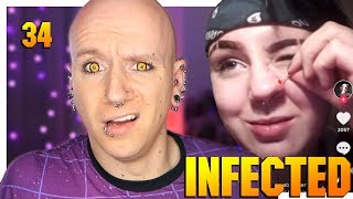 Reacting To TikTok Piercing Fails 3  Piercings Gone Wrong 34  Roly Reacts [upl. by Ramar]