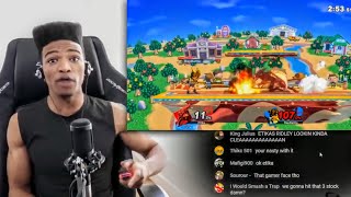 ETIKA PLAYS quotSMASH ULTIMATEquot WITH VIEWERS [upl. by Arratoon]