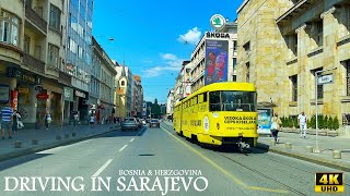 Driving in Sarajevo Bosnia and Herzgovina  4K UHD  Driving Tour  The Capital and Largest City [upl. by Enileda]