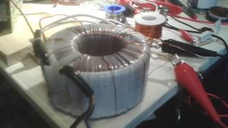 SIMPLE Toroid transformer experiment [upl. by Godrich]