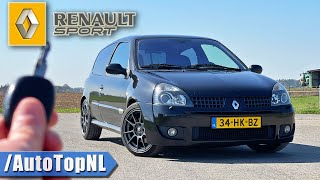 RENAULT SPORT Clio RS 172 REVIEW on AUTOBAHN NO SPEED LIMIT by AutoTopNL [upl. by Elrem]