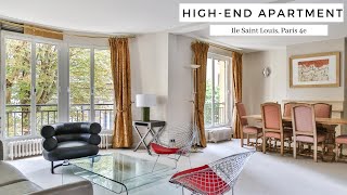 Luxury Paris Apartment Tour One Bedroom  Ile Saint Louis 4th District  PARISRENTAL  REF60806 [upl. by Zetta]