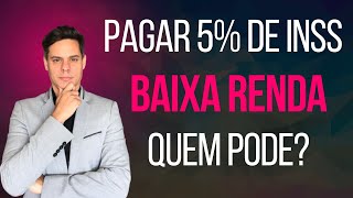 Pagar INSS como Facultativo Baixa Renda Regras Atualizadas [upl. by Norak]