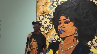 Mickalene Thomas art exhibit [upl. by Barfuss485]