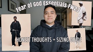 Fear of God Essentials FW23 Sizing Guide  WATCH BEFORE YOU BUY [upl. by Irmina]