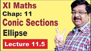 NCERT XI Maths Chap115  Ellipse  Conic Sections [upl. by Akihsay]