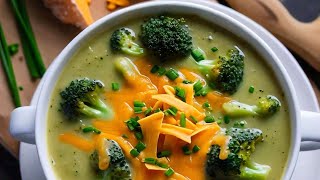 How to make halal broccoli cheddar soup Recipe At home yummy Tasty AI generated [upl. by Rohpotsirhc]