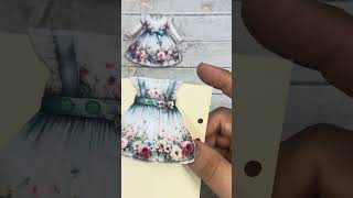 👗📎How to make Dresses Hidden Paperclips shorts [upl. by Oniger]