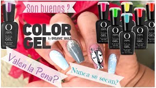 Esmaltes Semipermanentes de Organic Nails Nail Color Gel  poniéndolos a prueba FanyCC [upl. by Felicle]