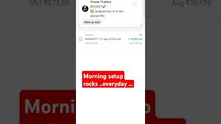 Profit in morning setup 😯💥💥profit trading youtubeshorts [upl. by Airad]