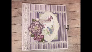 CASCADING PETALS ALBUM by SHELLIE GEIGLE JS HOBBIES AND CRAFTS [upl. by Ominorej994]