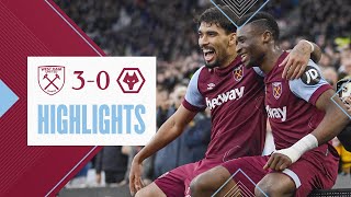 West Ham 30 Wolves  Kudus amp Bowen Lead Hammers To Confident Win  Premier League Highlights [upl. by Desdamona]