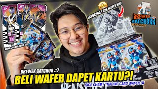 BELI WAFER DAPET KARTU NIH AKU PENGEN CROSSZ RIDE CHEMY TRADING CARD WAFER 01  BREWEK GATCHOR 7 [upl. by Braca]