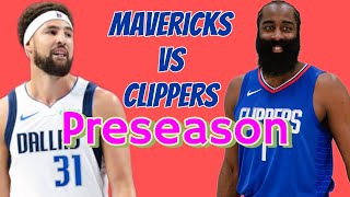 “Mavericks Vs Clippers” Preseason [upl. by Sivrat]