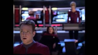 Star Trek Voyager  Battle with Borg Sphere quotChilds Playquot [upl. by Elleved]