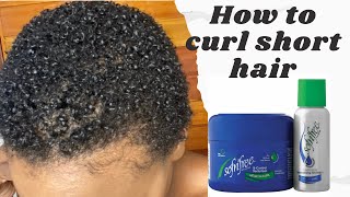 S Curl How to curl short hair using texturizer SofN’Free SControl Styling short hair curls [upl. by Theis431]