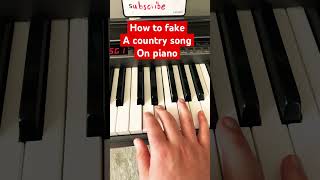 How to fake country piano piano pianolessons [upl. by Sherlock880]