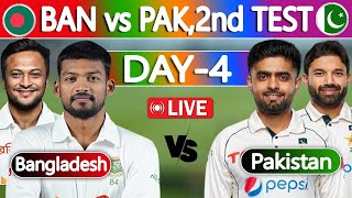 Ban vs Pak live match today  Bangladesh vs Pakistan Live Score  4th Day [upl. by Brighton]