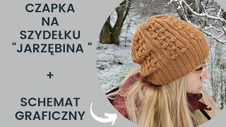 Czapka na szydełku quotJarzębinaquot cz12 Karolina Szydełko [upl. by Cristoforo]