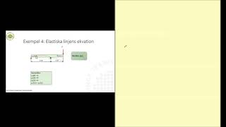 Exempel 4 Elastiska linjens ekvation [upl. by Llehctim]