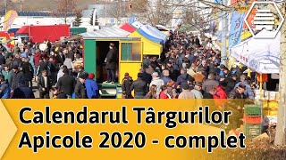 Calendarul Targurilor Apicole 2020  complet [upl. by Anetsirk]