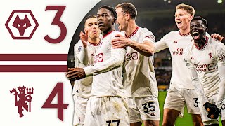 KOBBIE MAINOO TAKE A BOW 😮‍💨  Wolves 34 Man Utd  Highlights [upl. by Liuqnoj]