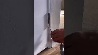 Fix Loose Door Hinges with Simple Tools and Tricksdoorsskillsatisfyingshorts [upl. by Lyrad322]