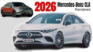 New 2026 Mercedes Benz CLA Rendered [upl. by Jonme]