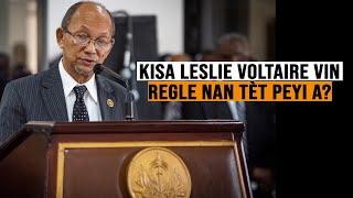 Ki moun Leslie Voltaire ki nan tèt konsèy prezidansyèl Tranzisyon an ki moun li ye [upl. by Eatnahs525]