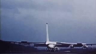 B52 crosswind crab landing [upl. by Bonnibelle835]