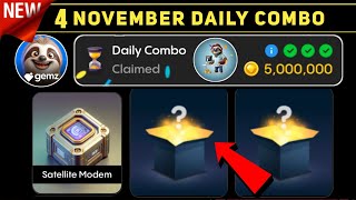 Gemz Daily Combo 4 November  Gemz Daily Code 4 November  Daily Combo Today [upl. by Michaud]