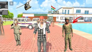 💥Franklin गया आर्मी में 🪖 Indian theft auto simulator franklin 💥 Indian bike driving 3d 🤩 [upl. by Jacobsen]