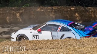 GT3 CUP almost crashes at Goodwood FOS [upl. by Morvin]