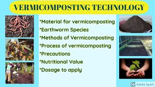 Vermicomposting Technology How to prepare vermicompost [upl. by Bosch939]