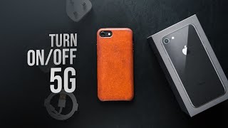 How to Turn OnOff 5G on iPhone tutorial [upl. by Ydissahc]