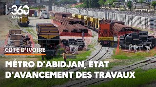 En images l’état d’avancement des travaux du métro d’Abidjan [upl. by Kcirreg594]