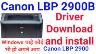 canon lbp 2900 Printer Installation [upl. by Eustis301]